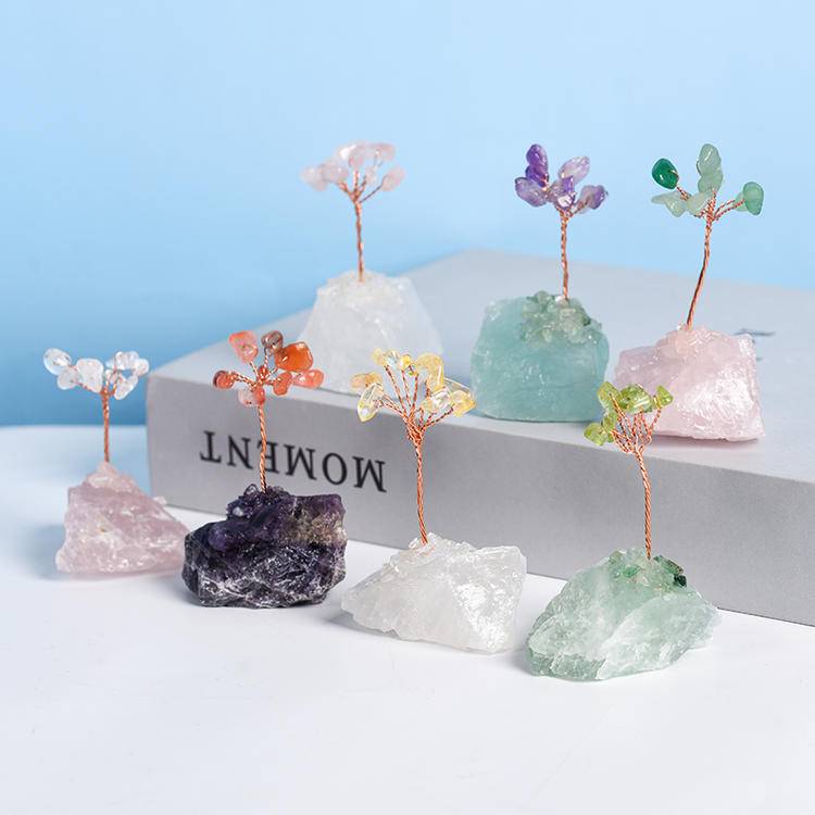 Sacred Compassion – Rose Quartz Crystal Tree on Amethyst Base