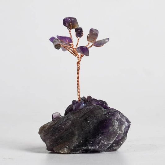 Masterful Spiritual Awakening – Amethyst Crystal Tree on Amethyst Base