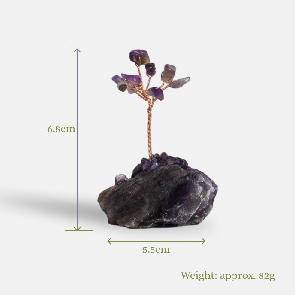 Masterful Spiritual Awakening – Amethyst Crystal Tree on Amethyst Base