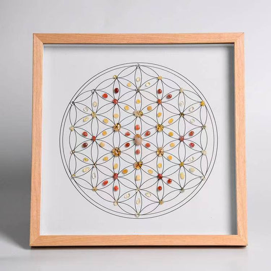 Creativity Boost - Square Crystal Grid Frame
