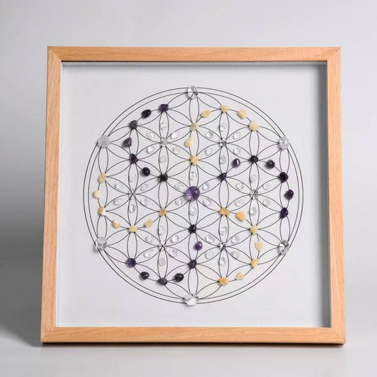 Learning and Memory - Square Crystal Grid Frame