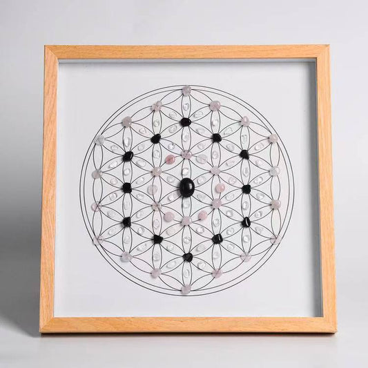 Purification and Release - Square Crystal Grid Frame