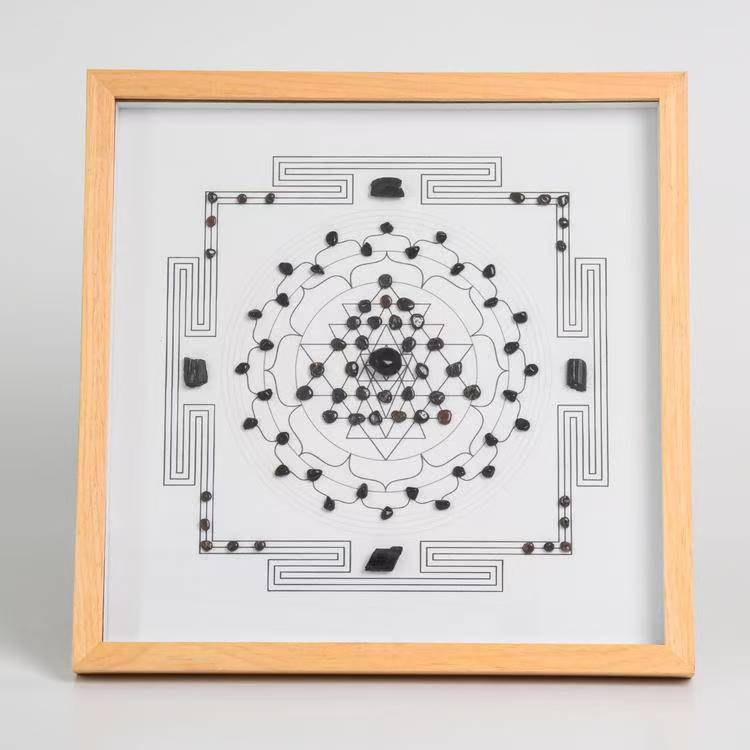 Protection and Purification - Square - Square Crystal Grid Frame