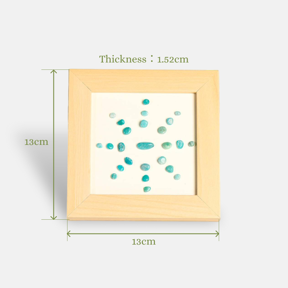 Courage & Truth - Amazonite Sunflower Crystal Decor Frame