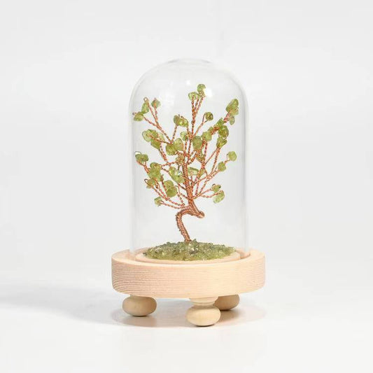 Hope and Peace - Peridot Crystal Tree Decoration