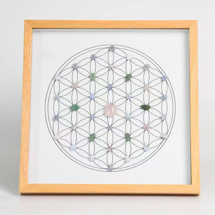 Friendship Enhancement - Square Crystal Grid Frame