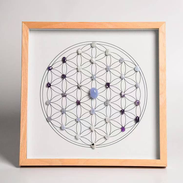Intuition and Inspiration - Square Crystal Grid Frame