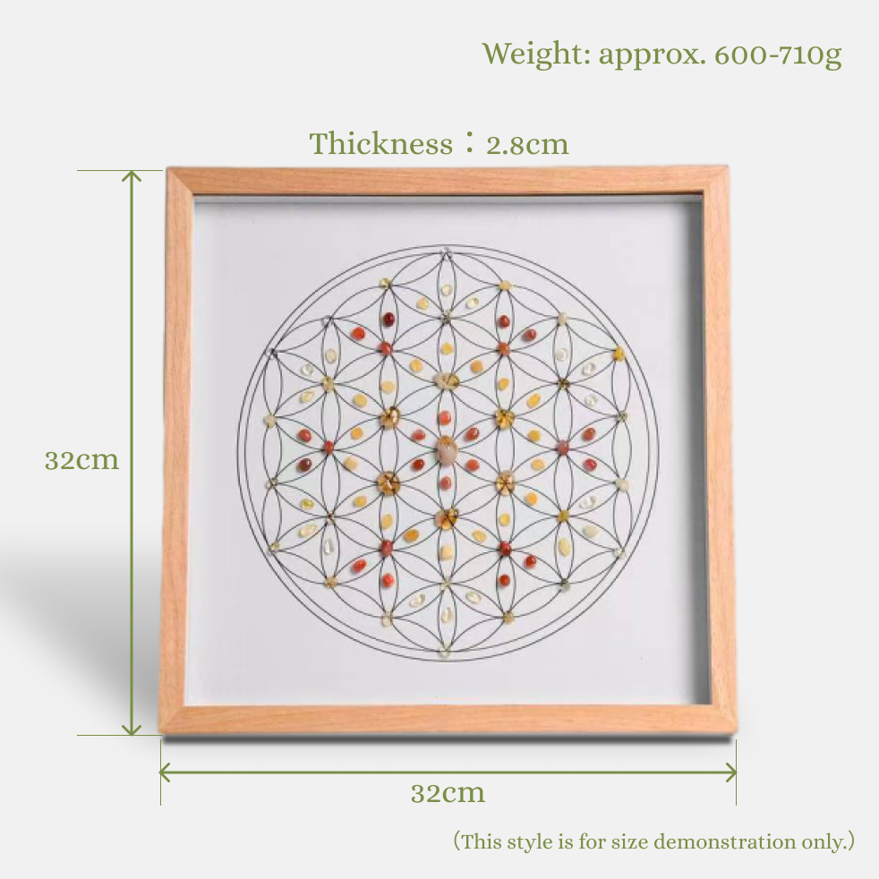 Career Success - Style 1 - Square Crystal Grid Frame